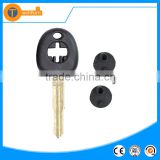 Plastic ABS Transponder key shell with uncut blade and chip groove key cover for Honda cr-v