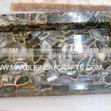 Black Agate Gemstone Sink , Natural Gemstone Agate Sink