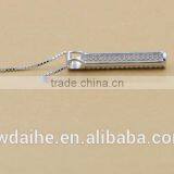 Article S925 Pure Silver Drill Collar Bone Chain Female Personality Type Fashion Necklace in Europe and America thumbnail-3