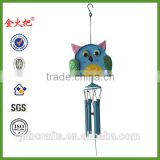 Outdoor Metal owl wind chime Decorations for sale