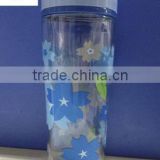 Screen Printing 83*56*123mm PPprinting plastic lid cup