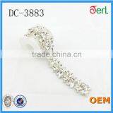 Wholesale Crystal Rhinestone Banding Glass Beaded Chain for Wedding Dress thumbnail-1
