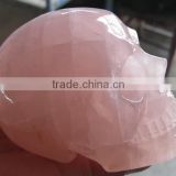 Hot wholesale Nature human rose Crystal skull for business gift