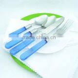 Hot-sale Stainless Steel Flatware Set With Plastic Handle thumbnail-1