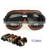 Motocross Goggles Sunglasses Aviator Pilot Cruiser Scooter ATV Goggle 5 Lens thumbnail-4