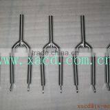 Custom Titanium BMX Bike Front Fork With Handing Brush Finished Titanium BMX Bicycle Fork