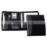 Custom Black Business Card Padfolio Leather Document File Presentation Folders thumbnail-1