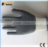 BSSAFETY Cheap Gray Nitrile Coated Gloves With Polyester Liner thumbnail-3