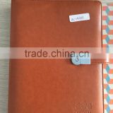 2016 leather cover faux leather usb notebook
