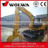 Loader Hydraulic Rotation Grab Wheel Excavator for Sale thumbnail-2