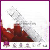 10mm Five Rectangle Structure Transparent Multiwall Polycarbonate Sheet For Greenhouse Heat Insulation Double UV Protector thumbnail-1