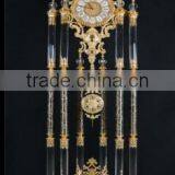 Brilliant Crystal Combined Gold Gilt Brass and Marble Clock, Home Decorative Pendulum Clock thumbnail-1