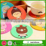 Cartoon Printed Silicone Cup Mat,silicone Cup Coaster thumbnail-1