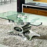 C346 Living Room Furniture Modern Glass Coffee Table thumbnail-4