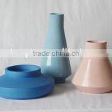 Pastel Dip Concrete Vase Tall Flower Vase thumbnail-1