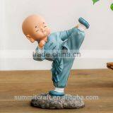Resin Little Monk Statue Shaolin Monk Figurine thumbnail-4
