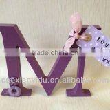 DIY Love Wood Letter Wooden Letter Home Decor Wall Letter Nice Num Slid Wood Letter Stand Letter thumbnail-1