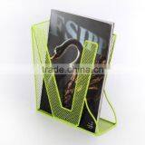 Wire Magazine Newspaper Basket Post Storage Rack Holder thumbnail-2