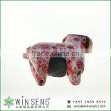 Cheap Coin Box Lovely Design Flower Patterns Horse Shaped Ceramic Animal Piggy Bank thumbnail-6