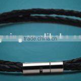 New Arrival Real Leather 2016 Fashion Charm Mens Braided Bracelet / Woman Leather Bracelet thumbnail-1