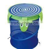 Deluxe Spiral Pop-Up Hamper, Blue thumbnail-1