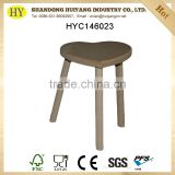 FSC custom unfinished wooden knockdown seat wholesale