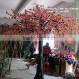 LXY081418 artificial cherry blossom tree ornamental plastic cherry tree