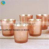 Large Wooden Candle Holders Mercury Glass