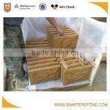 Dark Beige Color Sandstone Curbing Mushroom Finished thumbnail-1