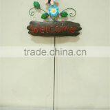 Metal Art for Garden New Frog Stick for Outdoor Decoration thumbnail-1