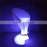 Stools Bar Modern Metal LED Nightclub Stool With Stainless Steel Circle at the Bottom With 16 Colors Available thumbnail-1