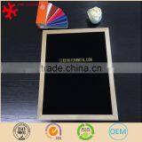 Felt Changeable Letter Board 16x24 Inches Oak Wood Frame Black Felt With 360 Pcs of 1 Inch Helvetica White Letters thumbnail-2