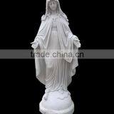 Life Size Christian Sculpture Garden Virgin Mary Marble Statues for Sale thumbnail-2