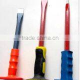 Carbon Steel Forged Cold Chise Stone Chisel Point Stone Chisels With Rubber Grip