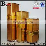 Unique Design Empty Fancy Square Acrylic Lotion Bottle 15ml 30ml 50ml 1oz 2oz Plastic Lotion Bottle With Pump thumbnail-2