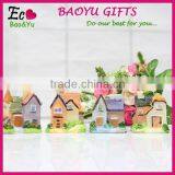 Mini CUTE Fashional Resin Decoration, ZAKKA Grocery Micro Landscape Villas Europe Type Resin Home Background Props thumbnail-1