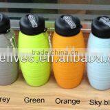 Hot Water Collapsible Silicone Squeeze Water Bottle Silicone thumbnail-4