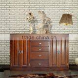 Buffet 5 Drawers Classic Mahogany Wood Furniture thumbnail-1