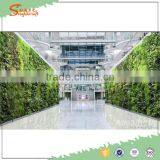 Double Artificial Grass Plant Wall / Plastic Artificial Plant Hang Wall for Art Hall Decor thumbnail-1