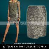 2016 Fashionable Pictures Sequin Fabric Women Mini Pencial Skirts thumbnail-1