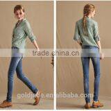 Ladies Jeans Top Design Elegant Slim Fit Skinny Pencil Jeans Denim Jeans Women thumbnail-5