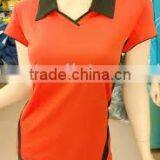 Women Polo Shirt, v Neck, Short Sleeve, 100 % Polyester Birdeyes thumbnail-2