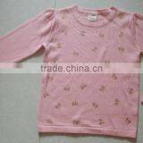 Fine-knit Kids Pullover Sweater in 100% Cotton With Sequined Appliques(BKN5323) thumbnail-1