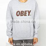 2016 Women Leopard Print Logo Sweatshirt French Terry Crewneck Sweatshirt thumbnail-4