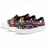 2016 Women Flat Shoes Canvas Slip on Shoes From China Shoe Factory thumbnail-2