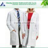 Comfortable White Doctor Coat Unisex Gender Lab Coat for Hospital Use