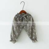 Children's Trousers Summer Baby Air Conditioning Thin Pants Cotton and Linen Printed Girls Children's Lantern Pants thumbnail-2