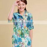 2014 latest Fashion women hawaiian aloha shirt