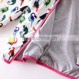 S60598B Woodpecker Printed Hooded Jacket Baby Girls Outwear thumbnail-5