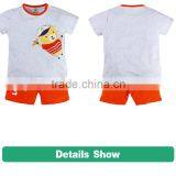 Lovely Bear Short Sleeve 2pcs Children Wear Baby Clothes Set for Summer thumbnail-1